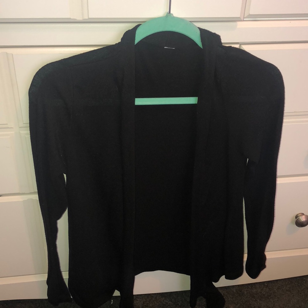 Black cardigan